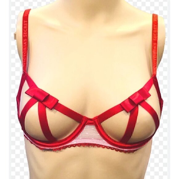 Victoria's Secret Other - Victorias Secret intimate Red Strappy Bra & Panty Set, sexy red, Valentines,  S/